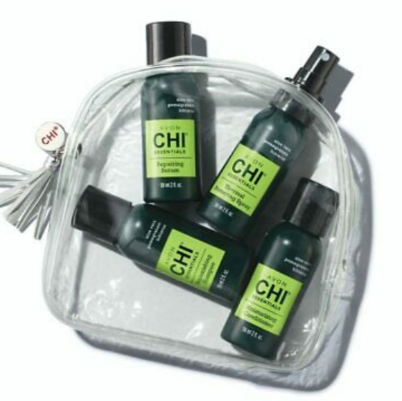 AVON CHI Essentials Hair 4pc Travel Kit Shampo - Picture 2 of 5